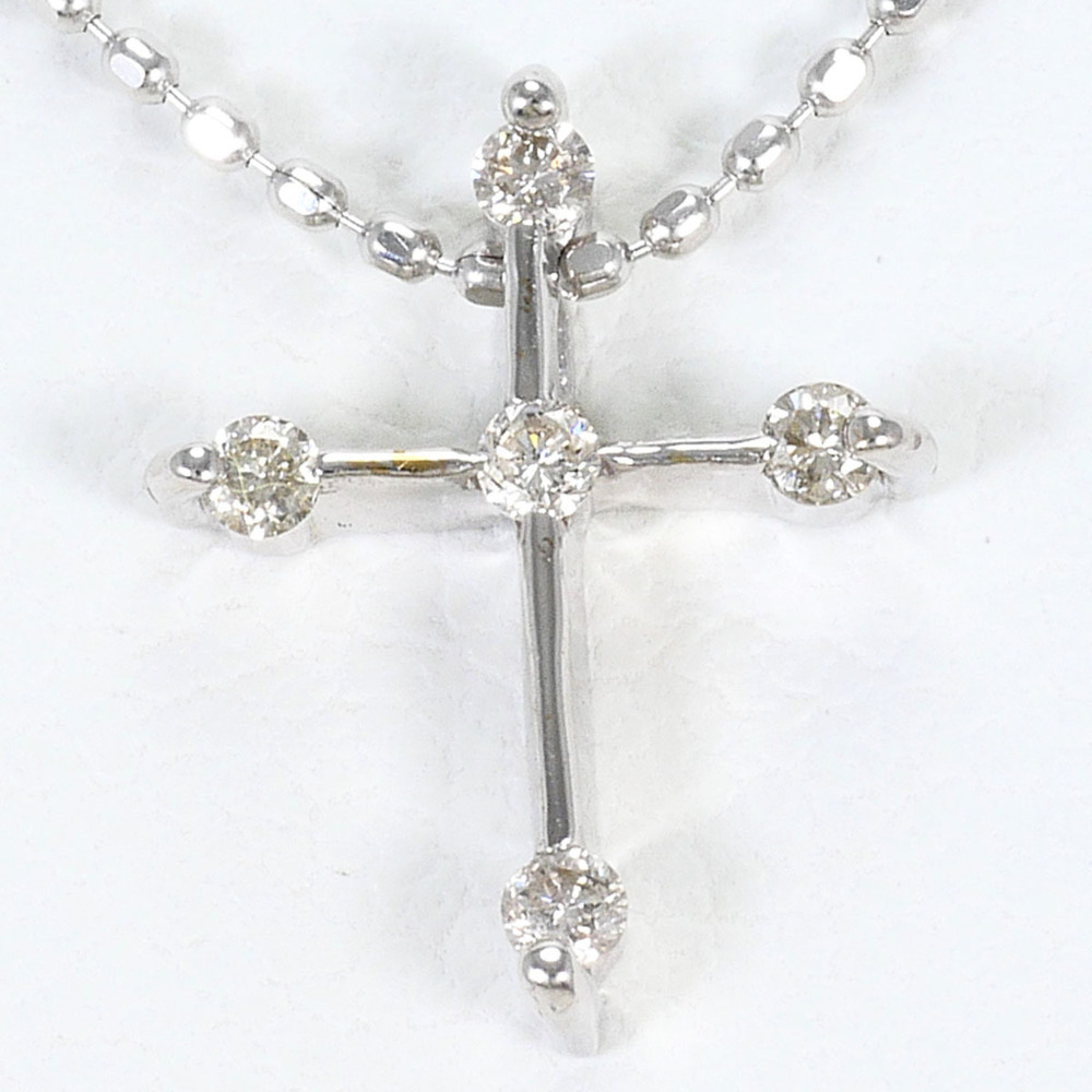 VINTAGE 18k Silver Diamond Necklace